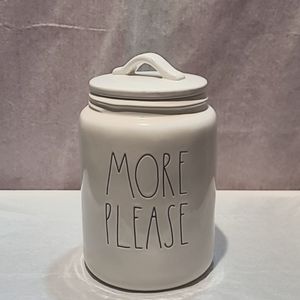 Rae Dunn More Please Large Size Canister